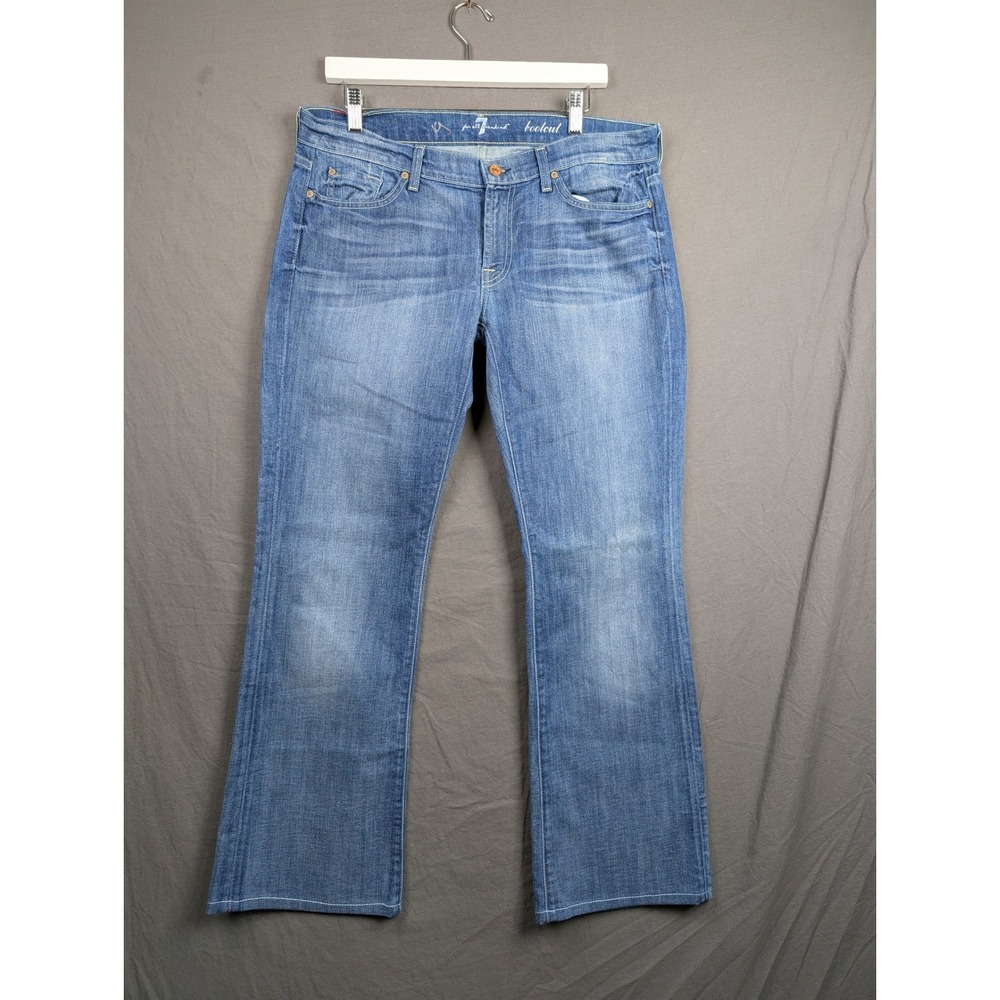 7 For All Mankind Womens Bootcut‎ Jeans Blue Denim Medium Wash Size 32